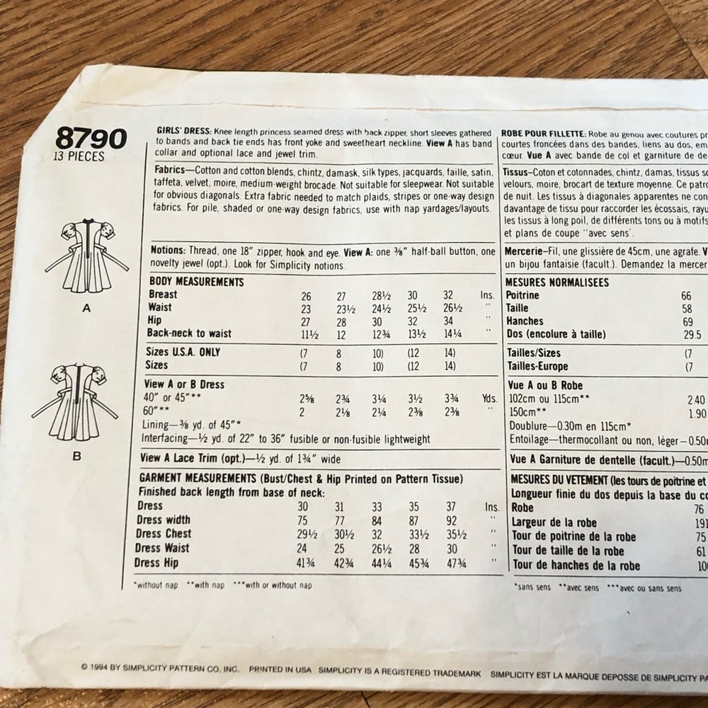 Vintage sewing pattern - Picture 4 of 5